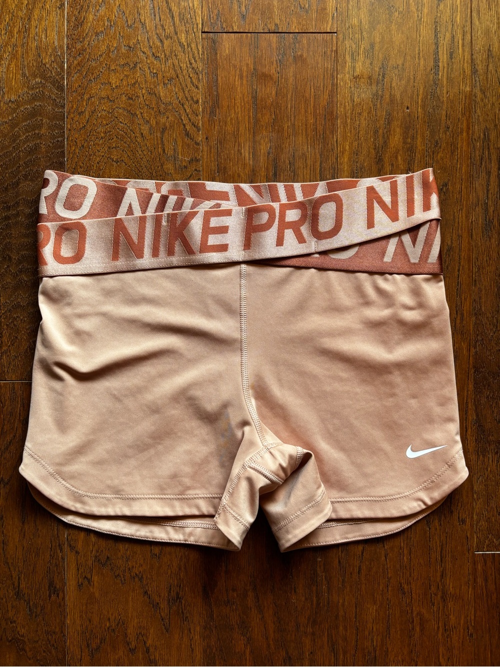 Nike Pro Crossover Training Shorts Rose Gold Performance | Size Large - Picture 9 of 10
